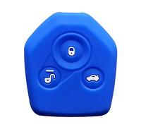 OTMIK Funda de Silicona para Llaves de Coche para Subaru Imprezza Outback Legacy Forester STI WRX XV Crosstrek Tribeca Soporte para Mando a Distancia (3 Botones Azul)