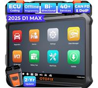 OTOFIX D1 MAX Escáner de diagnóstico, Herramienta de escaneo bidireccional versión 2025, 40+ Funciones de Servicio, codificación de ECU, diagnóstico Completo del Sistema a Nivel OE, DoIP y Can FD