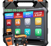 OTOFIX D1 MAX2 Scanner Automotriz, Diagnosis Coche Multimarca Bidireccional | 40+ Funciones de Servicio, Codificación de ECU, Diagnóstico Completo de Sistemas OE, DoIP/Can FD, Actualización de 2 años