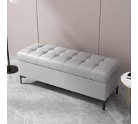 Otomana con almacenamiento, banco de almacenamiento al final de la cama, bancos de almacenamiento tapizados rectangulares con asiento, otomana para dormitorio, banco de almacenamiento para sala de