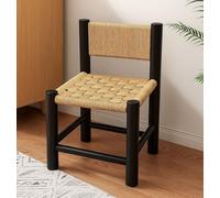 Otomana de madera - Soporte de flores de estilo europeo vintage y taburete para zapatos para jardín y patio trasero, diseño compacto