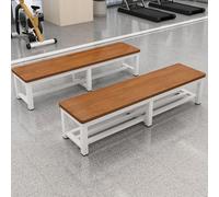 Otomana larga con almacenamiento, banco de entrada grande, soporte de metal, banco sólido para exteriores, perfecto para comedores, salas de estar y pasillos