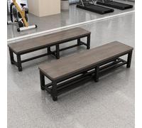 Otomana larga con almacenamiento, banco de entrada grande, soporte de metal, banco sólido para exteriores, perfecto para comedores, salas de estar y pasillos