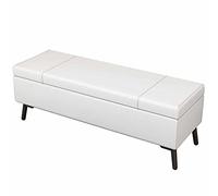 Otomana plegable de almacenamiento, taburete acolchado para cambiar zapatos, banco de piel sintética, capacidad de carga de 150 kg, elegante solución de asiento para decoración del hogar