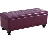 Otomana plegable multiusos de almacenamiento, taburete de sofá de poliuretano resistente con tapa abatible, ideal para juguetes, organización de zapatos en dormitorio, sala de estar, soporta hasta 150