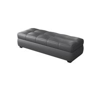 Otomana Rectangular con Espacio De Almacenaje Banco Largo De Mesa De Centro Y Reposapiés para Sala Dormitorio Y Pie De Cama(Dark Gray,120x40x40cm)
