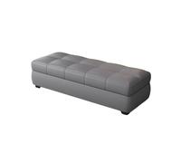 Otomana Rectangular con Espacio De Almacenaje Banco Largo De Mesa De Centro Y Reposapiés para Sala Dormitorio Y Pie De Cama(Light Gray,70x40x40cm)
