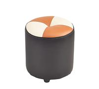 Otomana Redonda con Acento, Muebles bellamente tapizados para el hogar, Oficina, Biblioteca o área de Espera Moderna; Asiento, Reposapiés, Uso De Mesa Auxiliar,B