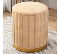 Otomana redonda moderna de almacenamiento, otomana redonda de terciopelo, taburete de hongo con tapa extraíble, taburetes de almacenamiento, silla de tocador para sala de estar, dormitorio, sala de