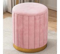 Otomana redonda moderna de almacenamiento, otomana redonda de terciopelo, taburete de hongo con tapa extraíble, taburetes de almacenamiento, silla de tocador para sala de estar, dormitorio, sala de