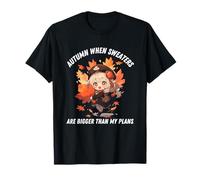 Otoño Anime Kawaii Otoño Si Suéter Más Grande Que Mis Planes Camiseta