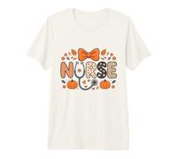 Otoño Calabaza Enfermera Estetoscopio Feliz otoño Yall Mujer Enfermera Camiseta Premium