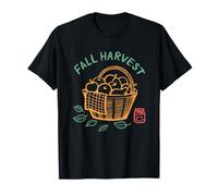 Otoño Cosecha Abundancia Manzanas Cesta Hojas Camiseta