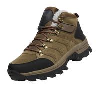 Otoño e invierno borde, talla grande, zapatos de algodón para hombre y mujer, botas cálidas para hombre, para exteriores, parte inferior gruesa, zapatos de montañismo, botas para parejas, botas de