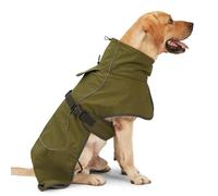 Otoño E Invierno Polar Cálido Chaqueta para Perro Grande Chaleco Al Aire Libre A Prueba De Viento Impermeable Abrigo para Mascotas Galgo Doberman Pastor Alemán Bulldog Francés Chaqueta Ropa De AB