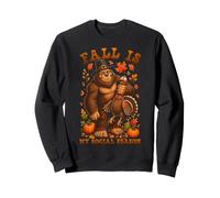Otoño Es Mi Temporada Social Bigfoot Acción De Gracias Sudadera