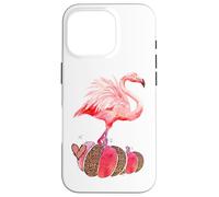 Otoño Flamingo Otoño Leo Calabaza Acuarela Acción De Gracias Carcasa para iPhone 16 Pro