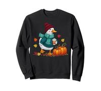Otoño Ganso otoño Coqueta Lindo Pato café Calabaza Temporada Sudadera
