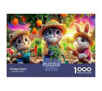 Otoño Gato Puzzle Imposible,desafío for Adults Entretenimiento Creativo 1000 Piezas Obra De Arte De Juego De para Adultos, Regalos A Partir De 14 Años 52x38cm/1000pcs