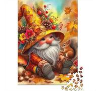 Otoño GNOME Puzzle 1000 Piezas para Adultos, Reto Familiar, Antiestrés, Fomenta Colaboración para Familia, Regalos 300pcs (40x28cm)