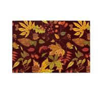 Otoño Hojas de otoño Bellota Bayas Impreso, Rompecabezas de 1000 Piezas, Rompecabezas de Madera para Toda la Familia, decoración de Pared para Adultos y Adolescentes.
