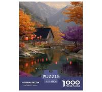 Otoño Landscape Puzzles Imposible,desafío para Adultos Interesante Juego EduGatoivo 1000 Piezas Obra De Arte De Juego De para Adultos Y Niños Mayores De 12 Años 38x26cm/1000pcs