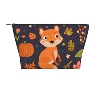 Otoño Lindo Zorro, Bolsa de artículos de tocador Bolsa de Maquillaje Bolsa de cosméticos Bolsa de artículos de tocador de Viaje portátil