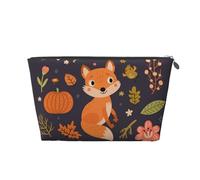 Otoño Lindo Zorro, Bolsa de artículos de tocador Bolsa de Maquillaje Bolsa de cosméticos Bolsa de artículos de tocador de Viaje portátil