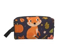 Otoño Lindo Zorro, Bolsa de Maquillaje Bolsa de cosméticos Bolsa de artículos de tocador de Viaje portátil Organizador de Bolsa de Maquillaje