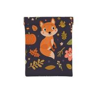 Otoño Lindo Zorro, Squeeze Top Wallet Bolsa de Almacenamiento para Mujer Monedero pequeño Bolsa de Cambio