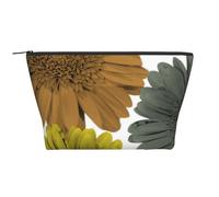 Otoño Moderno Colores Gerbera Margaritas Floral, Bolsa de artículos de tocador Bolsa de Maquillaje Bolsa de cosméticos Bolsa de artículos de tocador de Viaje portátil