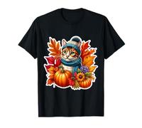 Otoño Otoño Bengala Gato Dueño Acción de Gracias Mamá Papá Camiseta