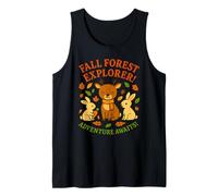 Otoño Otoño Camina Bosque Para Niños Animales Ciervos Conejos Camiseta sin Mangas