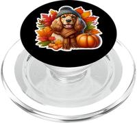 Otoño Otoño Cocker Spaniel Perro Dueño Amante Calabaza PopSockets PopGrip para MagSafe