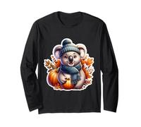 Otoño Otoño Koala Amante Acción de Gracias Calabaza A Manga Larga