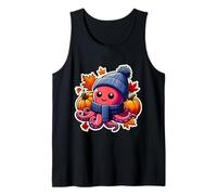 Otoño Otoño Pulpo Amante Acción de Gracias Hojas Camiseta sin Mangas