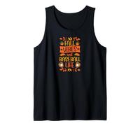 Otoño Vibes Y Béisbol Vida Acción de Gracias Hojas Camiseta sin Mangas