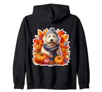 Otoño y otoño, dueño del Perro Komondor, Acción de Gracias, mamá, papá, Calabaza Sudadera con Capucha