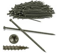 Otoolling 300 tornillos estructurales de 6 pulgadas para conexiones de viga a placa y perno a placa, zinc transparente (capa superior gris)