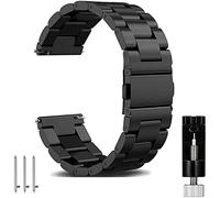 OTOPO Correa para Samsung Galaxy Watch 4 Classic 46 mm/42 mm, Watch 4 40/44 mm, Galaxy Watch Active 2 40 mm, 44 mm, correa de metal de acero inoxidable para hombres, 20 millimeters, Metal