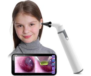 Otoscopio inalámbrico con cámara de oído y doble vista, 3,9 mm, 720 pHD, wifi, con 6 luces LED para niños