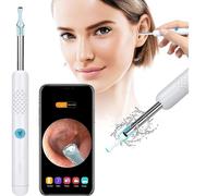 Otoscopio, otoscopio de oído, cámara de oído de 1080p, eliminación de cerumen Aibast, endoscopio de oído, 6 luces LED, apto para teléfonos i