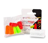 OTOTAP Tapones para los oídos de espuma moldeables, aislantes, cómodos y reutilizables. Especiales para dormir, ofrecen alivio anti ronquidos o ruidos fuertes. Con estuche de viaje. 6 unidades