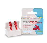 OTOTAP Tapones para los oídos de goma de extra duración aislantes, cómodos y reutilizables. Especiales para niños o personas con conductos auditivos pequeños. Con estuche de viaje. 2 unidades, 2 unidad