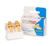 Ototap Tapones para los oídos de goma de extra duración aislantes, cómodos y reutilizables -Tapones de protección auditiva- Aíslan ruido, agua, viento. 2 unidades, 1 unidad