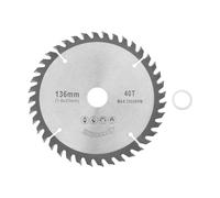 OTOTEC 1 Juego de Hojas de Sierra Circular Especializadas TCT de 136 X 20 X 1,6 Mm Y 40 Dientes Compatible con Makita DSS501Z Máx. 7000 RPM para Cortar Madera Plástico Aluminio Y Cobre