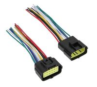 OTOTEC 1 Par de Conectores de Enchufe Eléctricos para Automóvil A Prueba Agua de 12 Pines Cable de Enchufe Macho Y Hembra Sellado 300V 18 AWG para Equipos Electrónicos Automotrices