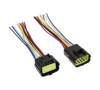 OTOTEC 1 Par de Conectores Enchufe Eléctricos para Automóvil A Prueba de Agua de 10 Pines Cable de Enchufe Macho Y Hembra Sellado de 300 V 18 AWG para Equipos Electrónicos Automotrices