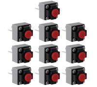 OTOTEC 10 Microinterruptores Táctiles de 6 X 6 X 7,3 Mm Compatible con Logitech Ratones (Interruptor de Repuesto de 2 Pines)