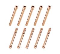 OTOTEC 10 puntas de pinza de electrodo de tungsteno 10N23 de 1/16 pulgadas de 1,6 mm para WP17 WP18 WP26 TIG serie de antorcha de soldadura de cobre rojo, accesorios de antorcha de soldadura